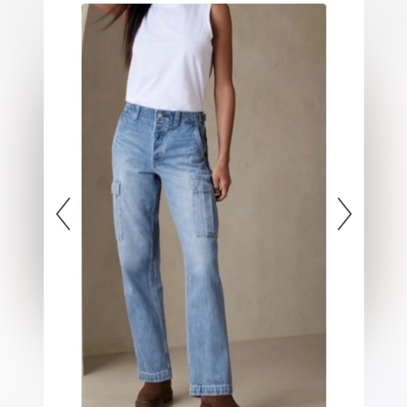 Cargo Jeans! Utility Pants Wide Leg Jean SOLD OUT @Banana Republic - Picture 3 of 6